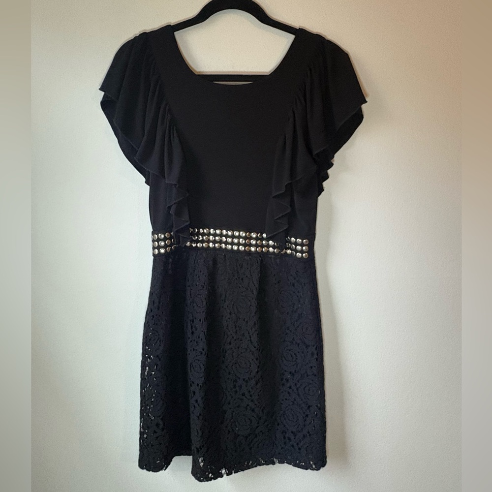 Love Tease Black Lace Mini Dress